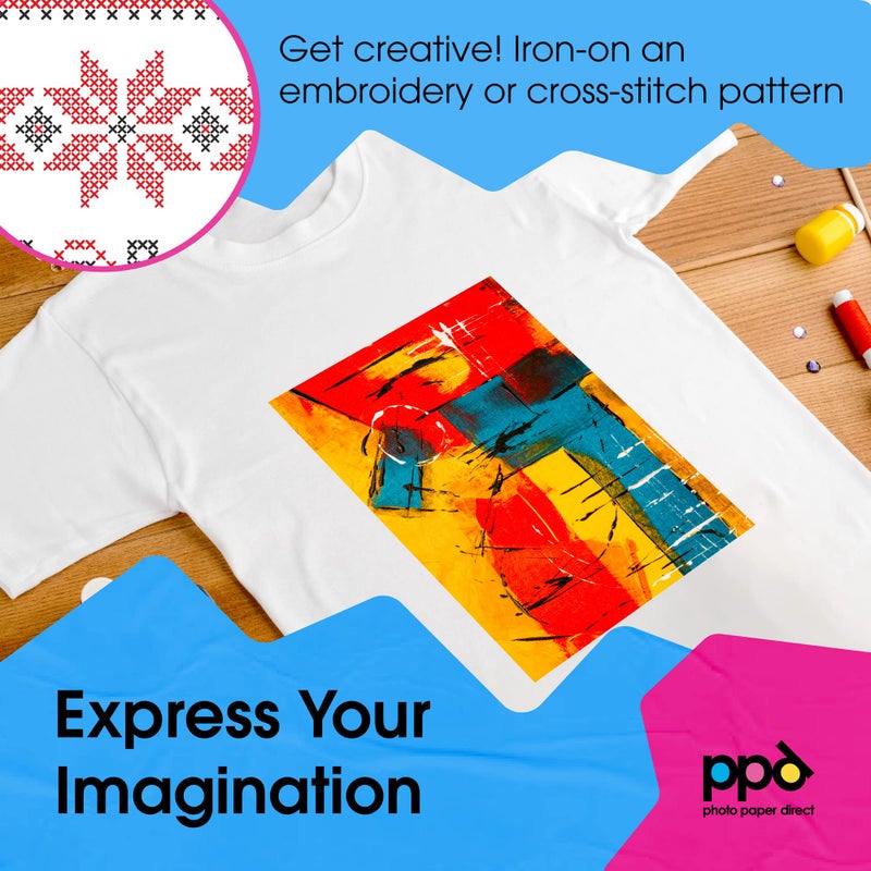 PPD 20 Sheets 11x17" - Inkjet Iron-on Heat Transfer Paper for White & Light Fabric and T-Shirts - Premium - PPD-7-20 - Image 5